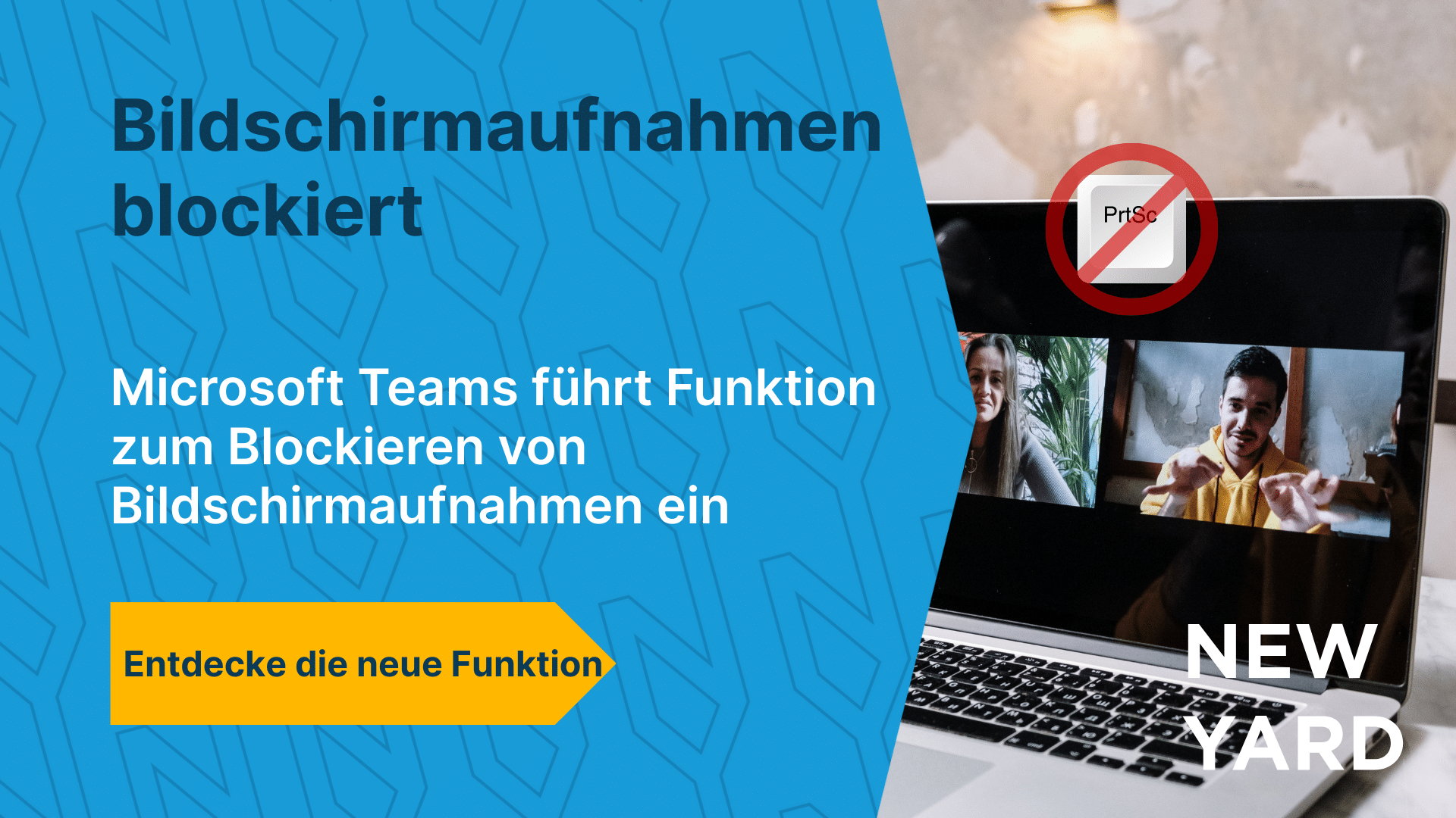 Microsoft Teams verhindert Bildschirmaufnahmen für zusätzliche Sicherheit und Datenschutz.