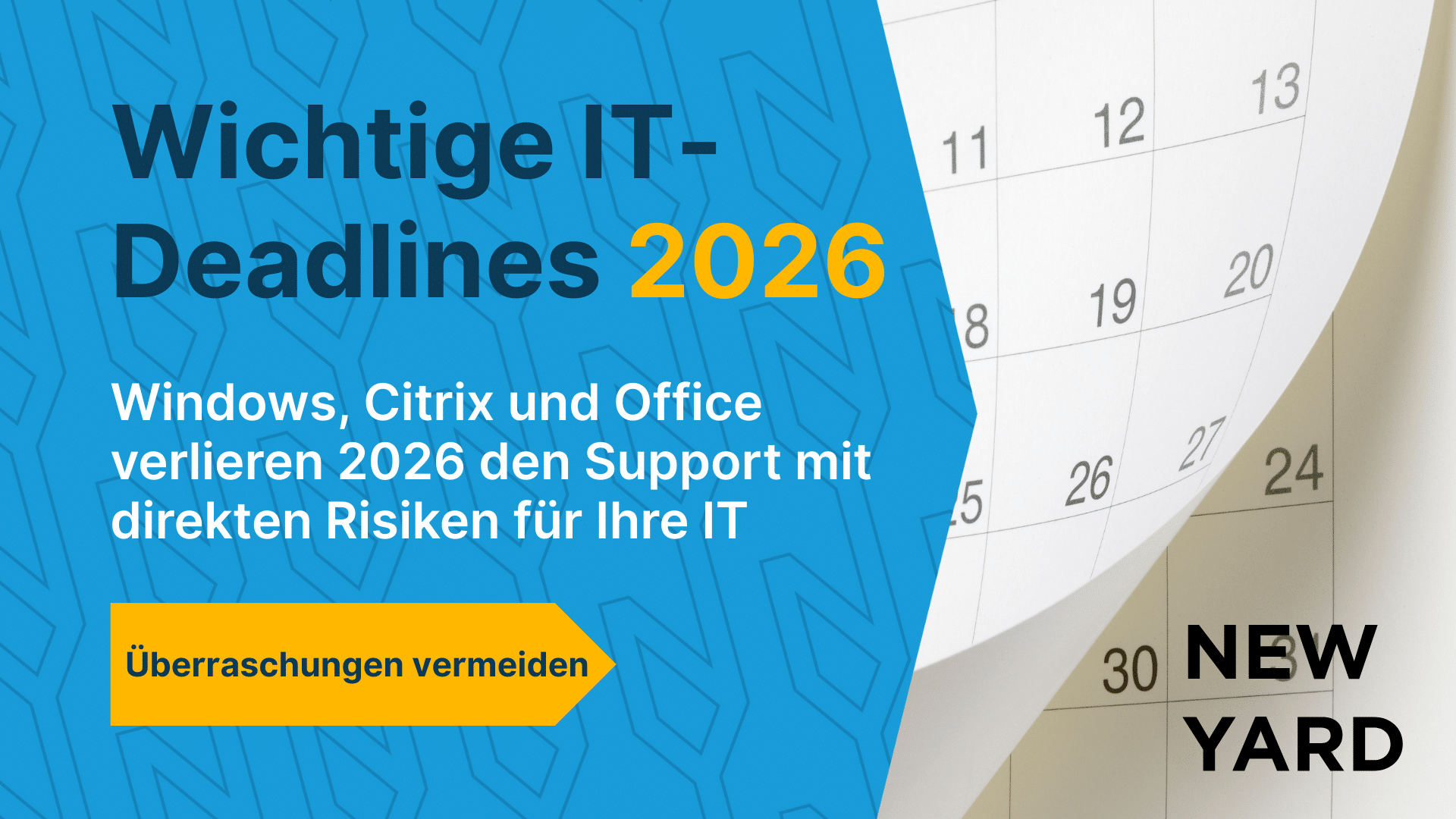 Übersicht der IT-Plattformen, die 2026 ihr Lebensende oder das Ende des Supports erreichen