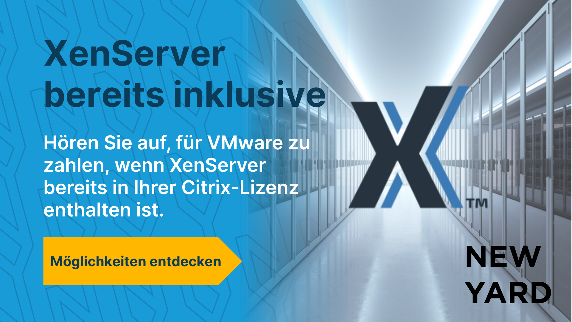 XenServer ist bereits enthalten / Zahlen Sie nicht mehr für VMware, wenn Sie bereits XenServer in Ihrer Citrix-Lizenz haben / Entdecken Sie die Möglichkeiten