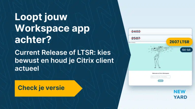 Versielabels 2607 LTSR en Current Release naast een verouderde Citrix Workspace app-versie Versielabels 2607 LTSR en Current Release naast een verouderde Citrix Workspace app-versie
